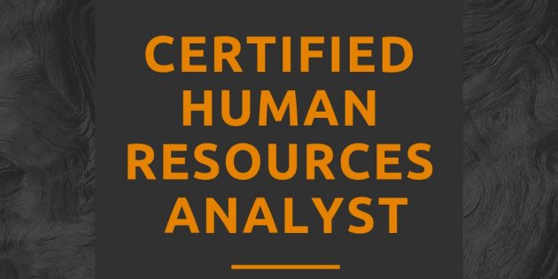 Human Resources Analyst Certification (AVAILABLE ONLINE)